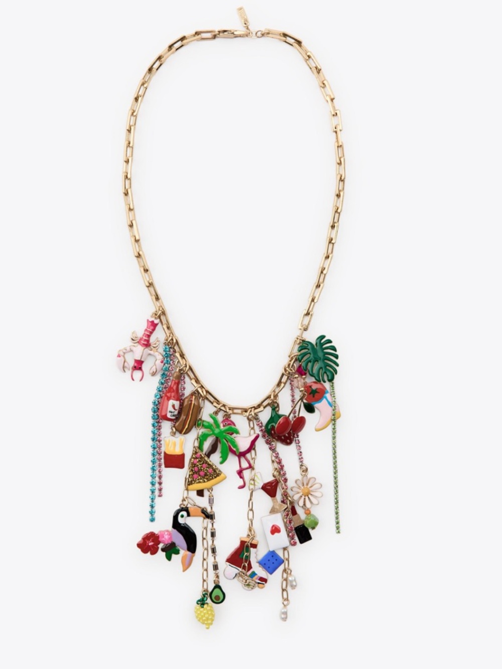 ZARA charm link necklace, spring, festival - Picture 10 of 16